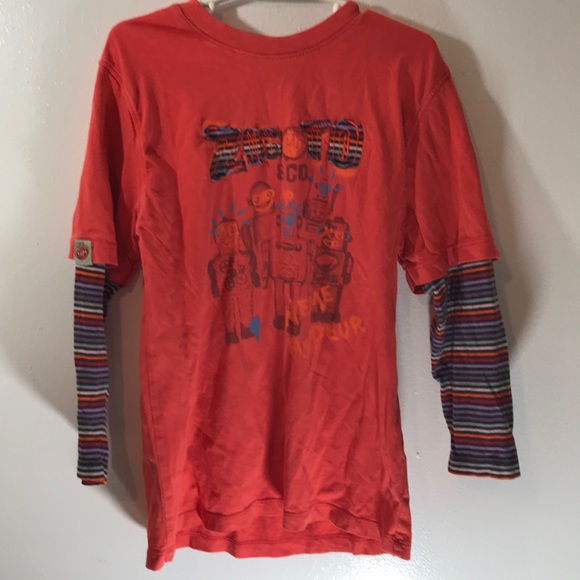 Catimini Other - Catimini Sz 6 Orange Striped Tee Shirt